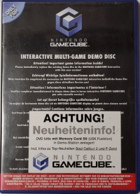 Interactive Multi-Game Demo Disc March 2002 Gamecube US box art